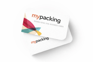 Double-Edge Oval Business Card