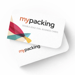 Double-Edge Oval Business Card