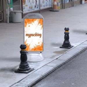 Pavement Bollard Sign