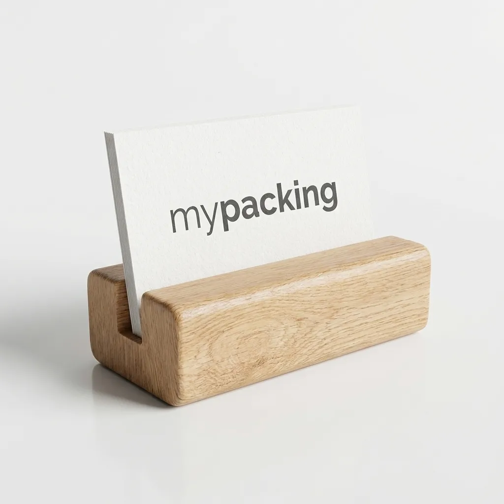 Wooden Card Holder